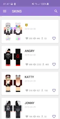 Skins for Minecraft 2 android App screenshot 2